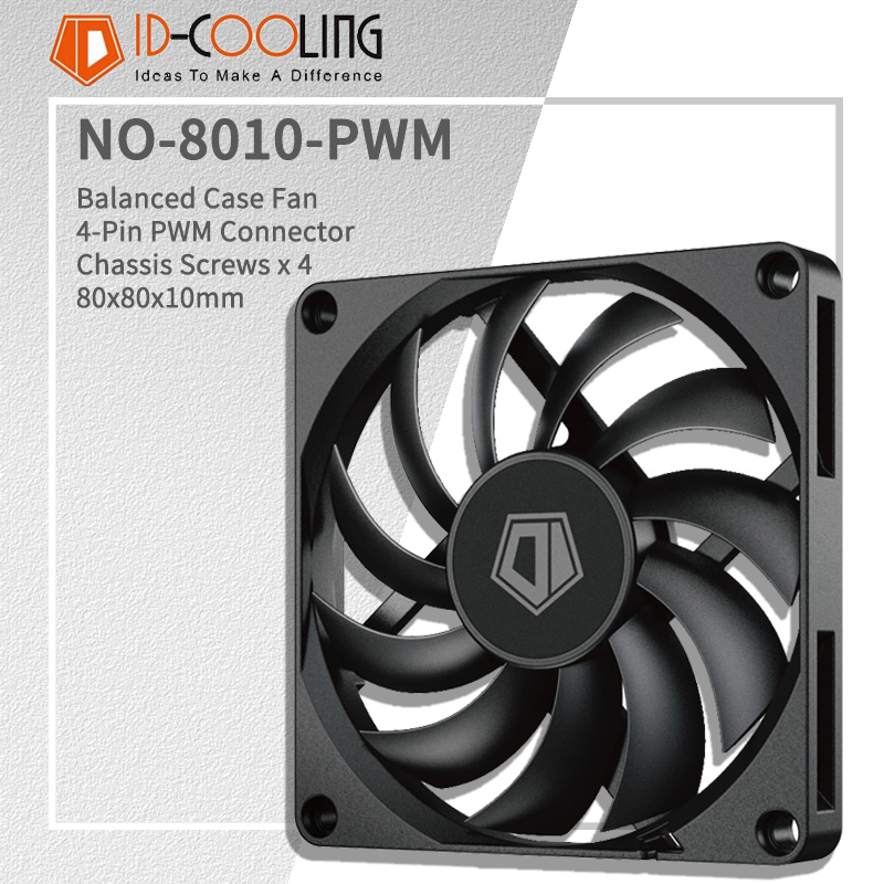 Case Fan Controller - ID-COOLING NO-8010-PWM 80MM PC ファン 800-3000RPM