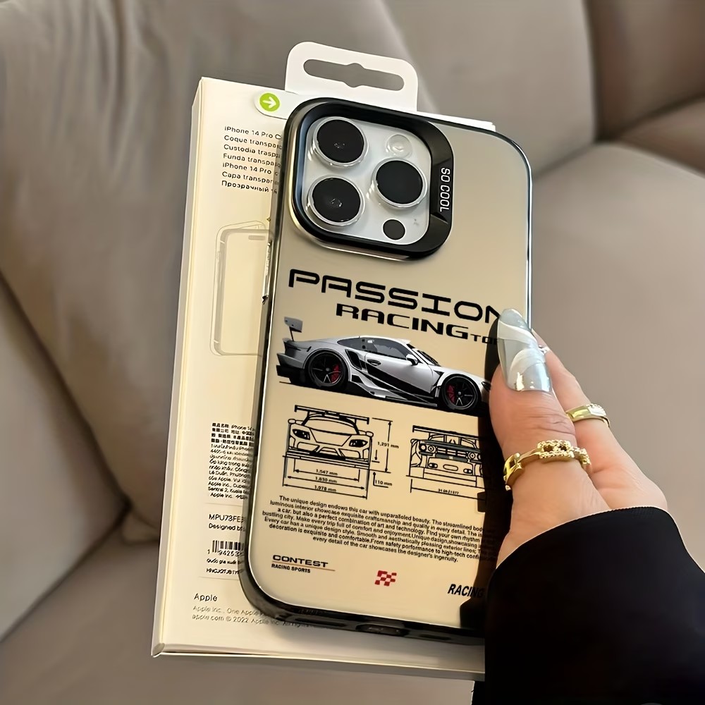 クールなレーシングスタイルラインのスマホケース iPhone - Mini Pc Case のレビューと価格