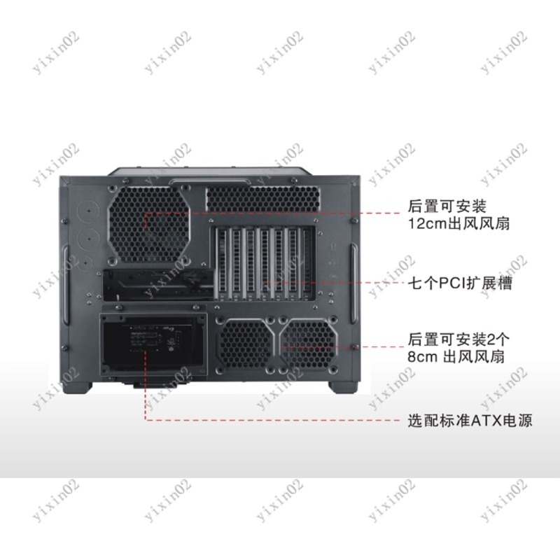 ATX マザーボード対応 コンピューターケース - 横型レイ - Pc Chassis のレビューと価格
