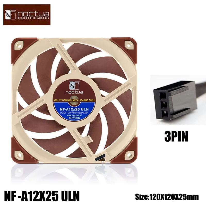 Noctua NF-A12x25 PWM 12CM ケースフ - Case Fan Controller のレビューと価格